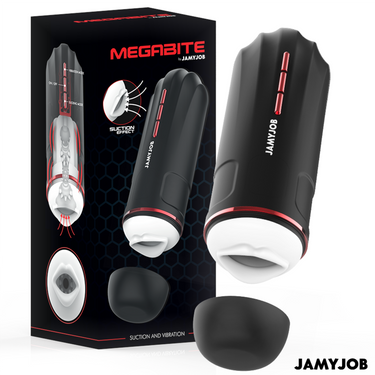 Masturbatore Automatico Bocca MEGABITE JAMYJOB - Design Elegante e Potente